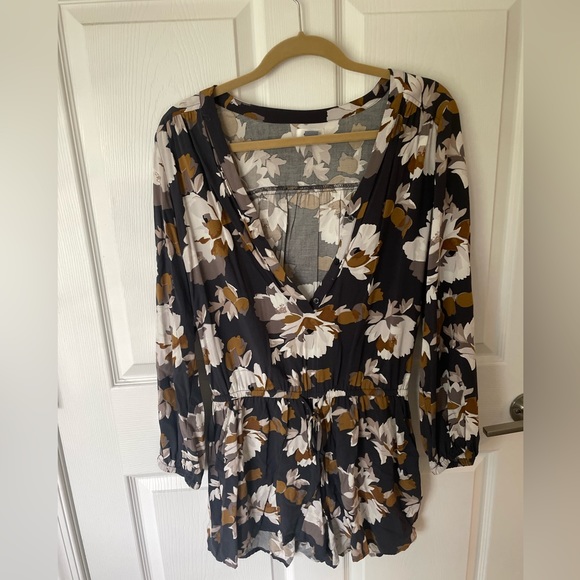 Old Navy Floral Long Sleeve Romper M - Picture 3 of 7
